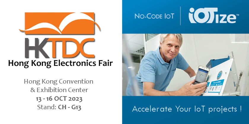 VIsit Iotize at the Hong Kong Electroncis Trade Fair