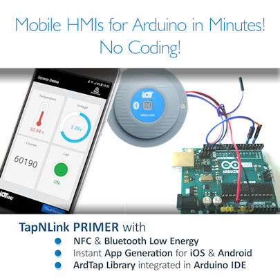 TapNLink Primer NFC - BLE for Arduino
