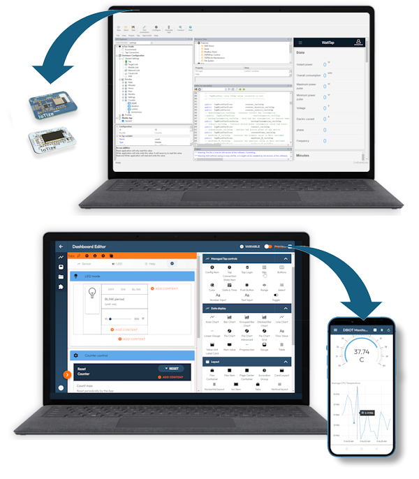IoTize Studio Configuration Environment and App Creator