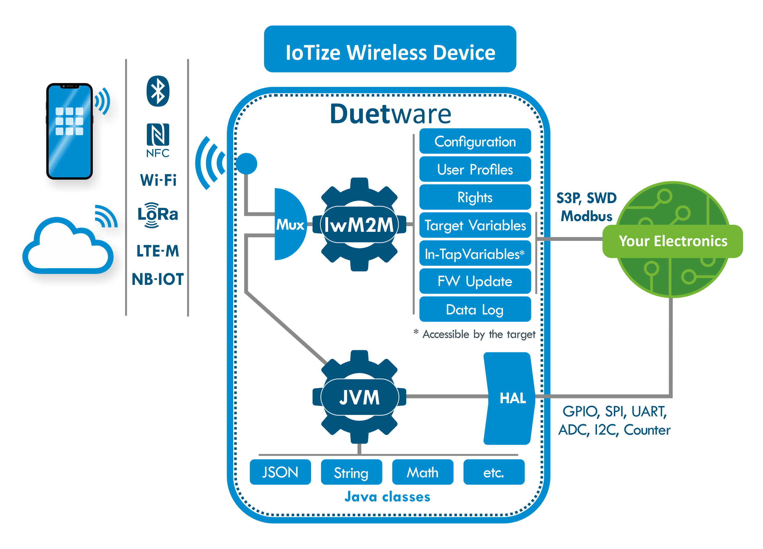 IoTize Versatile Duetware Architecture