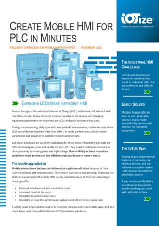   Mobile HMI for PLC in Minutes